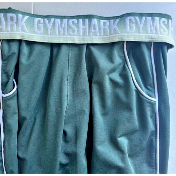Gymshark Green Recess Joggers Slim Fit Athletic Gym Track Pants Womens Medium - Picture 3 of 6